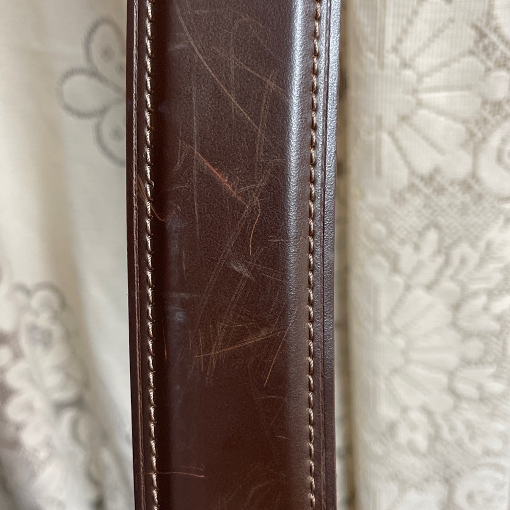 Columbia Dark Brown Leather Belt - Picture 8 of 9